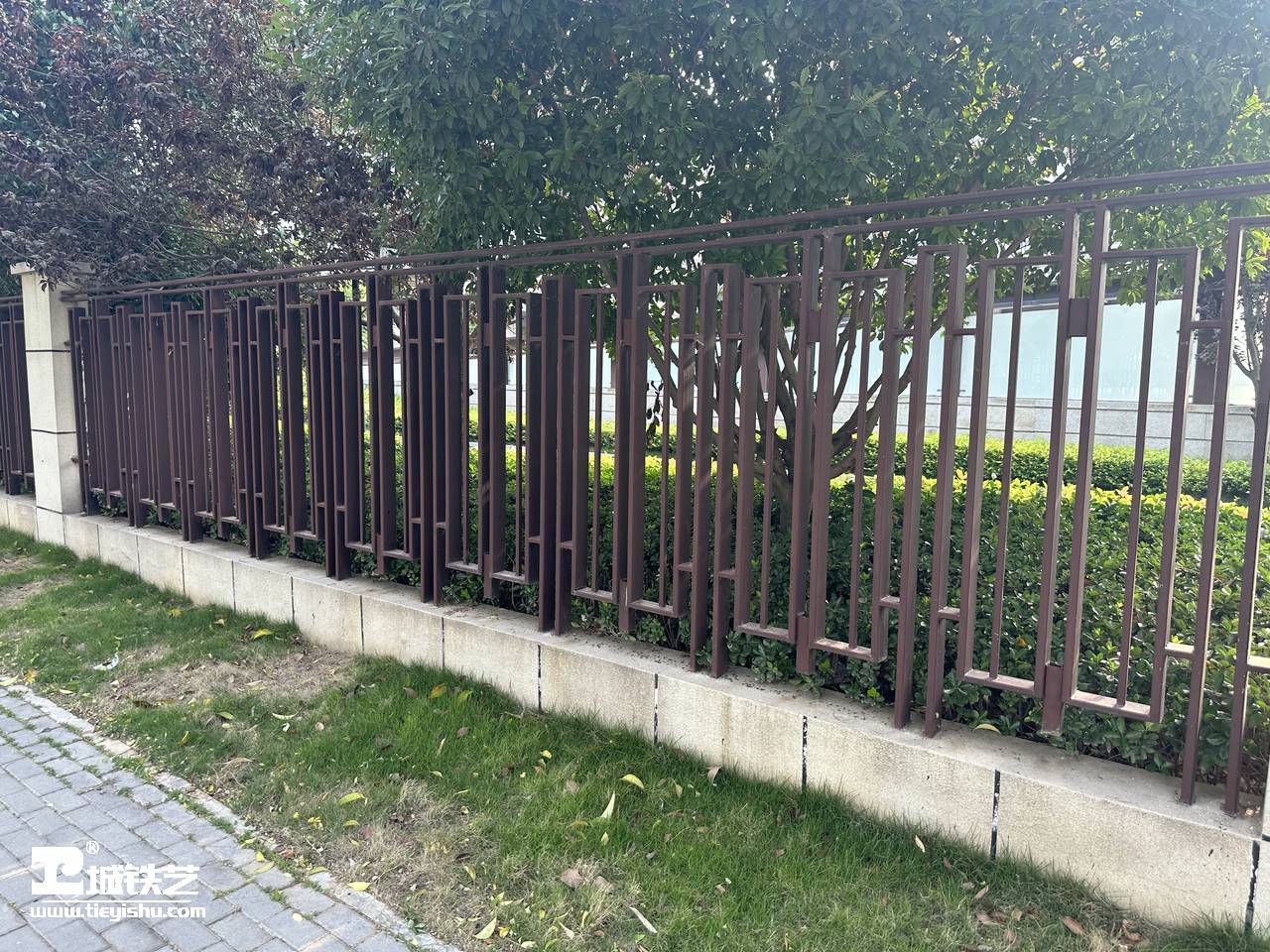 抖音万款铁艺栏杆第563期-视频讲解-铁艺围栏|铁艺围墙|围墙护栏TW23157-实景拍摄-图2